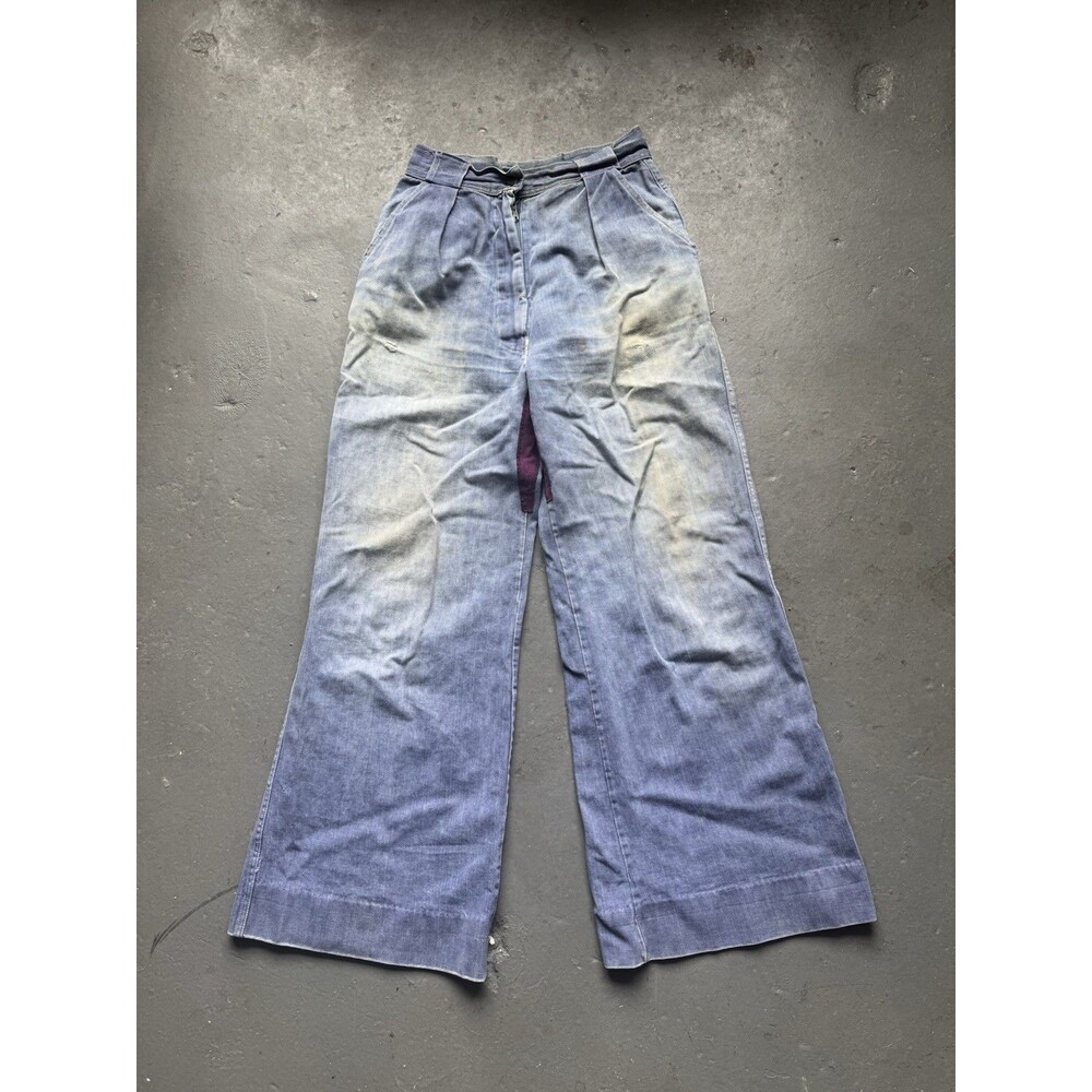 Vintage 60s 70s Bell Bottom Jeans 27x29